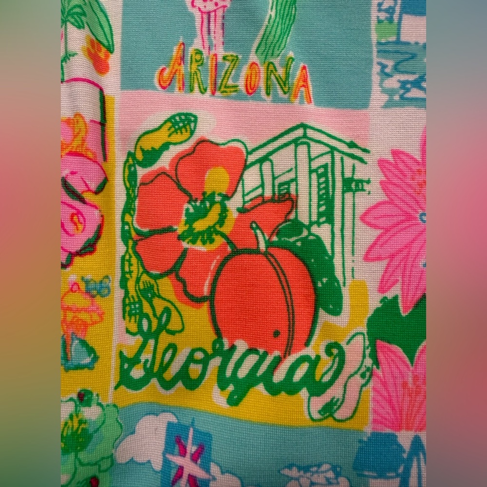 Lilly Pulitzer Multicolor Patchwork State of Mind Romper - Picture 11 of 12
